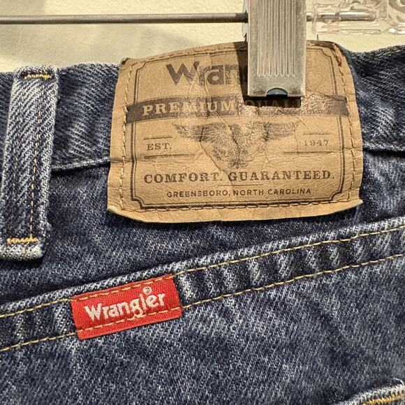 Wrangler Jeans Mens 38x29 Blue Regular Fit 96501MR Denim Straight Leg Comfort - Picture 7 of 13